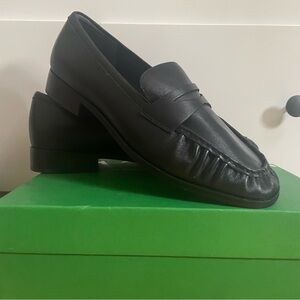 J. Crew Black Leather Loafers
